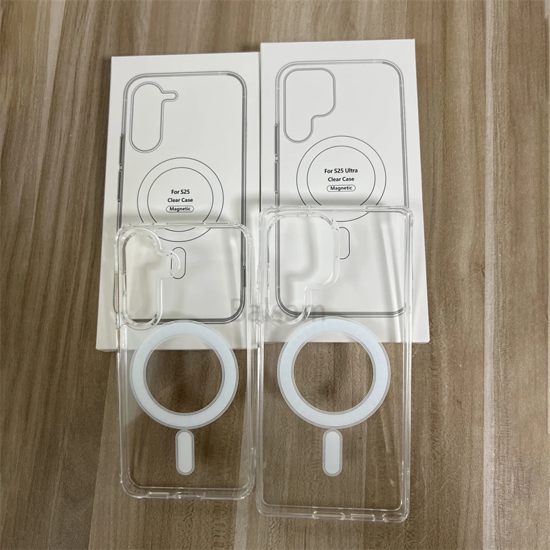 Für Magsafe Magnetische Hülle für Samsung S25 Edge S24 S23 S22 S21 S20 Plus Note 20 Ultra FE A16 A54 A26 A36 A56 A35 A55 Klare Abdeckung – Detail 3