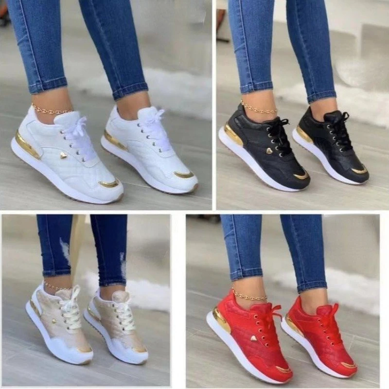 Women's Shoes for Autumn Casual Sport Shoes Women Fashion Sneakers Flats Women Platform Plus Size Loafers Zapatillas Muje New