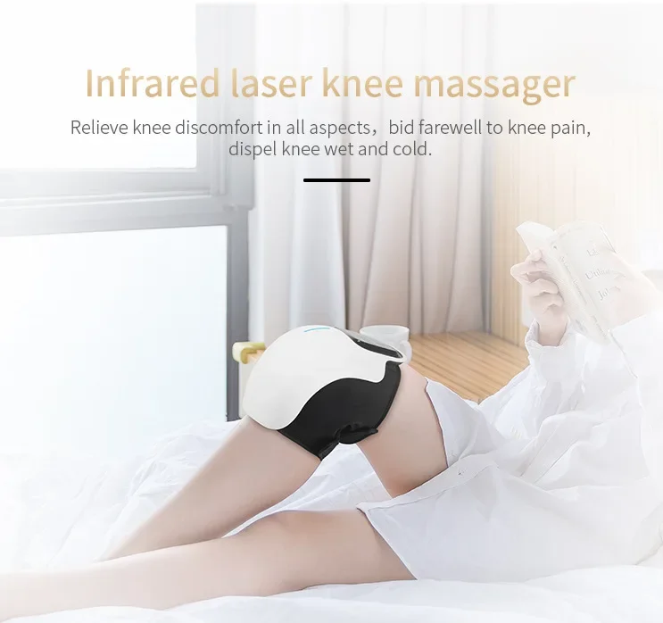 LED Touch Screen Infrared Knee Massager Pain Relief Vibrating