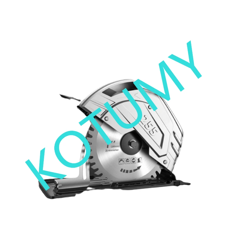 0-80mm AC 0-45 ° 조절 가능한 9/10인치 다기능 목공 절단 전동 공구 전기 원형 톱 역방향 절단기