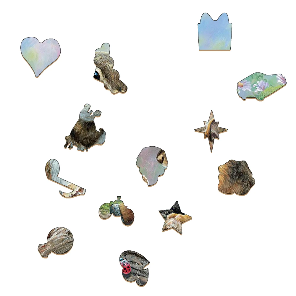 Рисунок 2 - Деревянный пазл с изображением белки