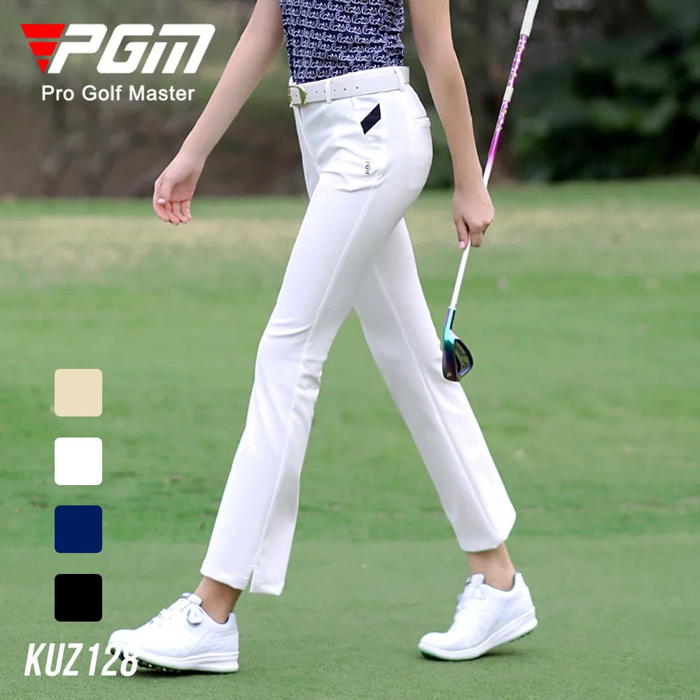 Frauen Kleidung Golf Hosen Ausgestelltes Golf Hosen Damen Sommer Wasserdichte Sport Hosen Hohe Elastische Dünne Jogginghose Split Design