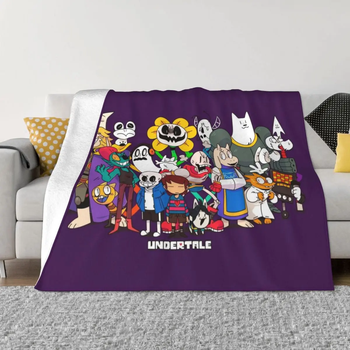 

Undertale Adventure Throw Blanket Cute Blanket Furry Blanket