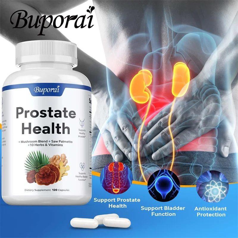Prostate Health Reduce Nighttime Bathroom Visits Relieve Bladder and Urinary Tract Problems Improve Performance