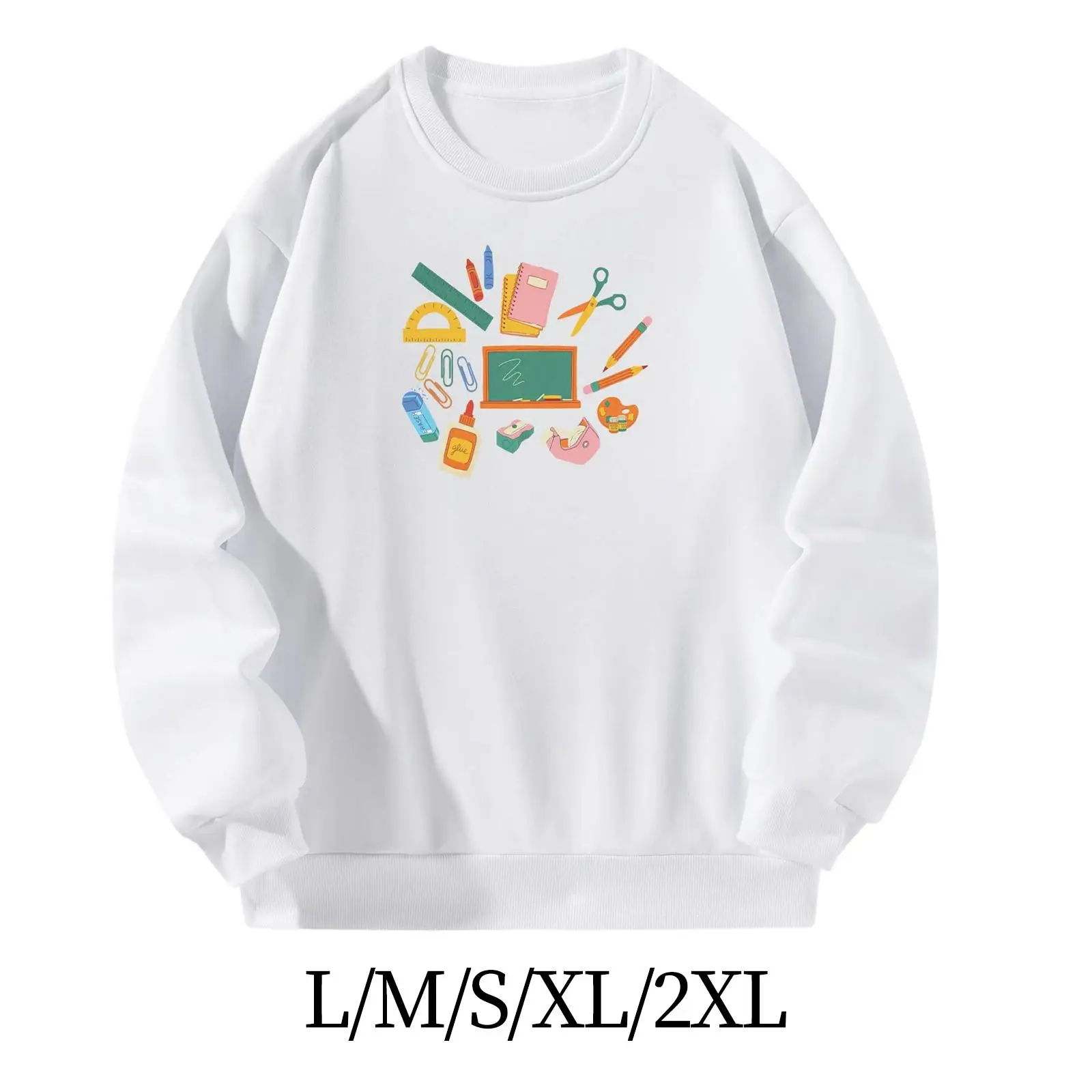 

Women Crewneck Sweatshirt Streetwear Round Neck Women's Clothes Fashion Long Sleeve for Daily Wear Fall Street Vacation Shopping
