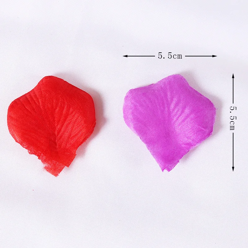 6000pcs/pack Wedding Petalas Colorful Artificial Rose Petals Valentine Day Silk Simulation Flower Wedding Rose Decorations images - 6