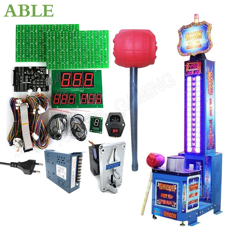 The King of Hammer Full Kit PCB Mainboard Hercules Redemption Coin Operated Ticket Sport Boxing Hitting Arcade Game Machine