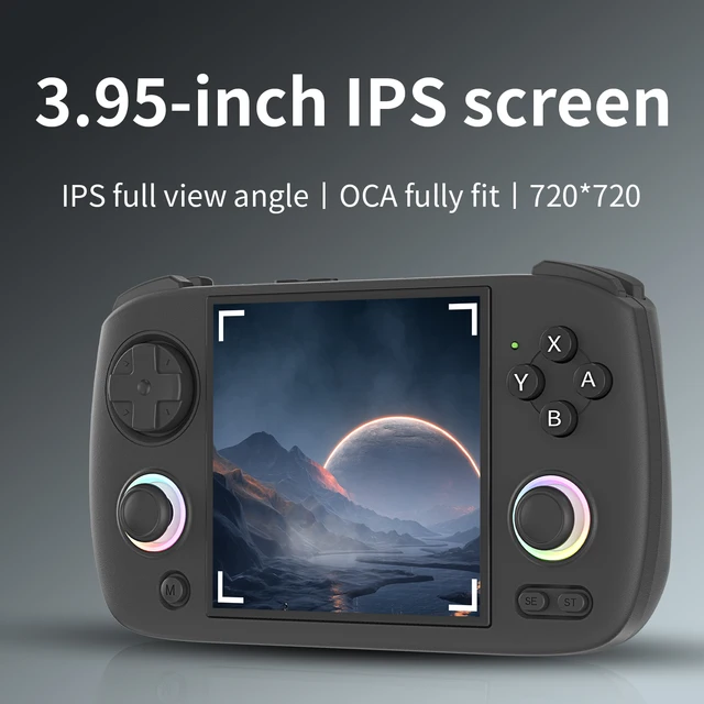 ANBERNIC RG CubeXX Handheld Game Console 3.95" IPS 720*720 Screen Linux WIFI Bluetooth HD-Connection Retro Video Gaming Console 2