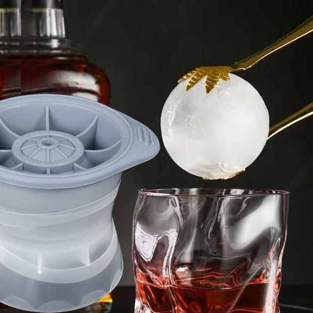 Large Ice Mould Ice Ball Maker Ice Box Whiskey Round Ice Maker Quick  Freezer Ice Mold Tray DIY Cocktail Kitchen Bar Tools - AliExpress