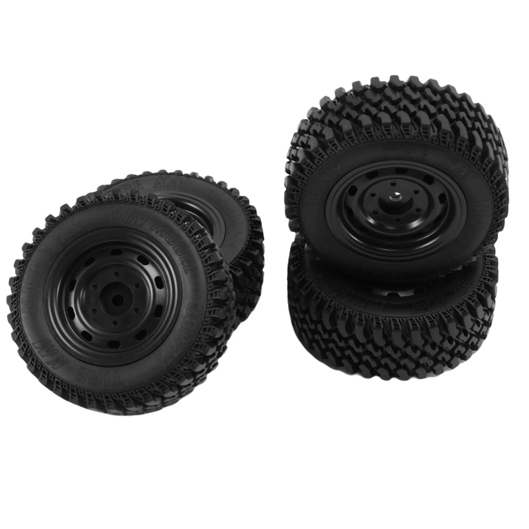 Oumefar RC-Reifen Set – 4 Stück, Ø80mm – Gummireifen Für MN86 RC-Auto, Ideal Für Gelände & Offroad