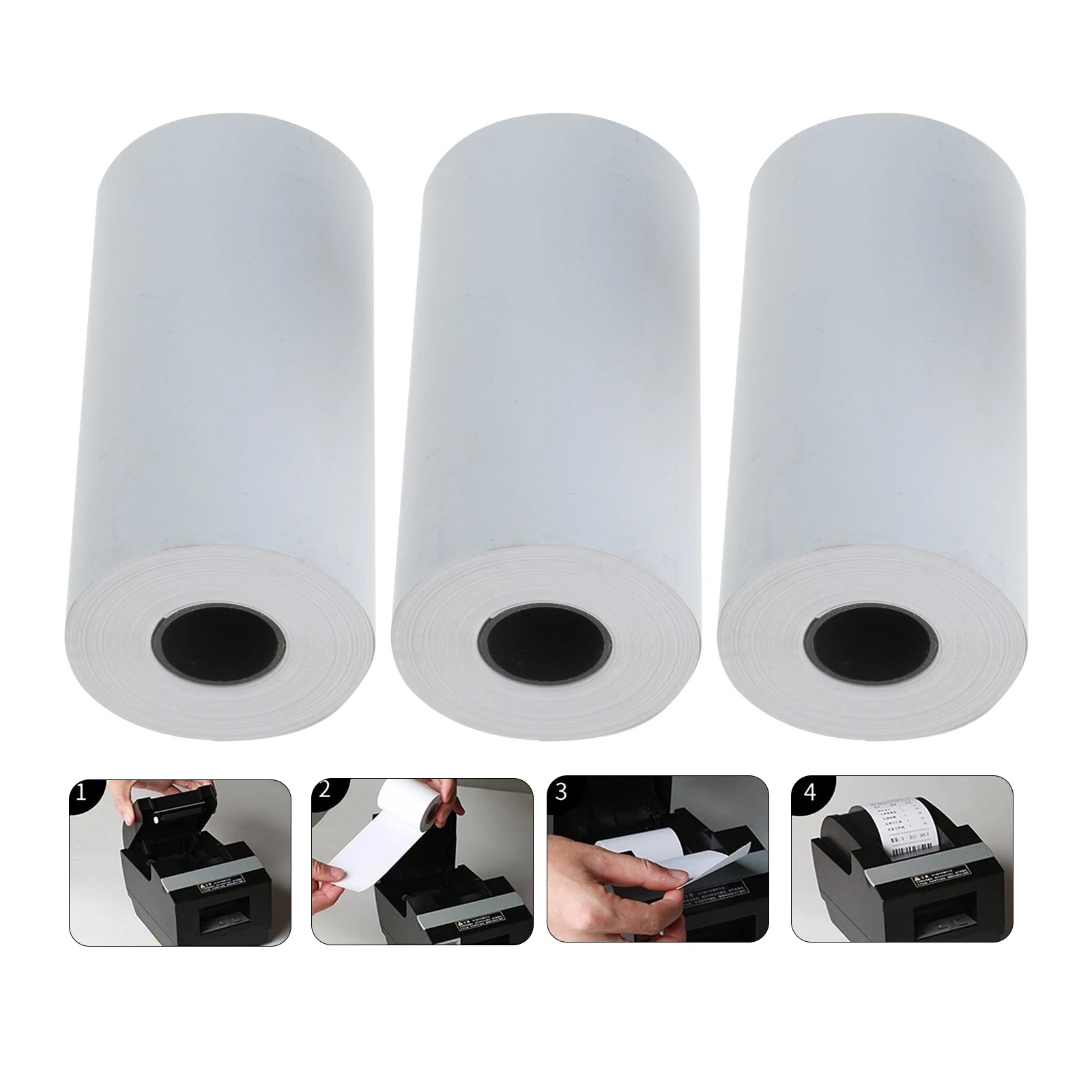 3 Rolls/bag 80*40mm Receipt Thermal Paper Printing Label Roll for Mobile POS 80mm Photo Printer Cash Register Paper Office thermal paper