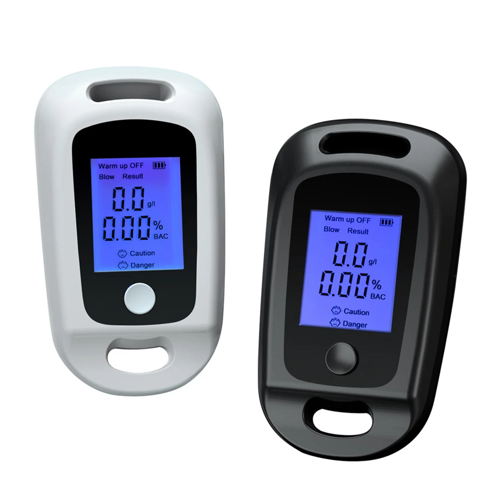 Breath Alcohol Tester LCD Display Handheld Alcohol Analyzer Professional Portable Tester Grade Accuracy for Personal Use
