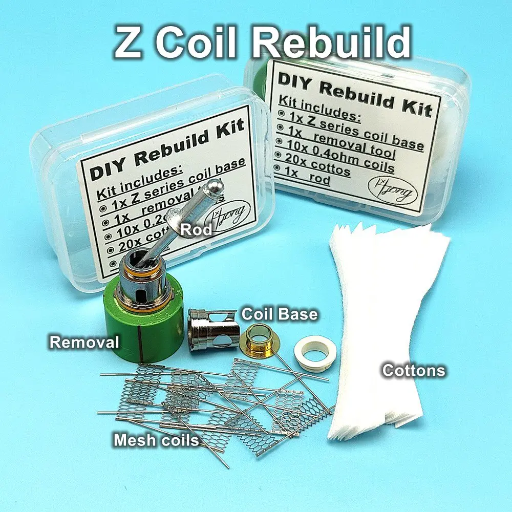 

Hong Z Series DIY Rebuild Mesh Coil Tool Kit Z Sub Ohm Z1 0.4ohm Z2 0.2ohm DIY Coils Head Hand-Held Disassembly Core Tools