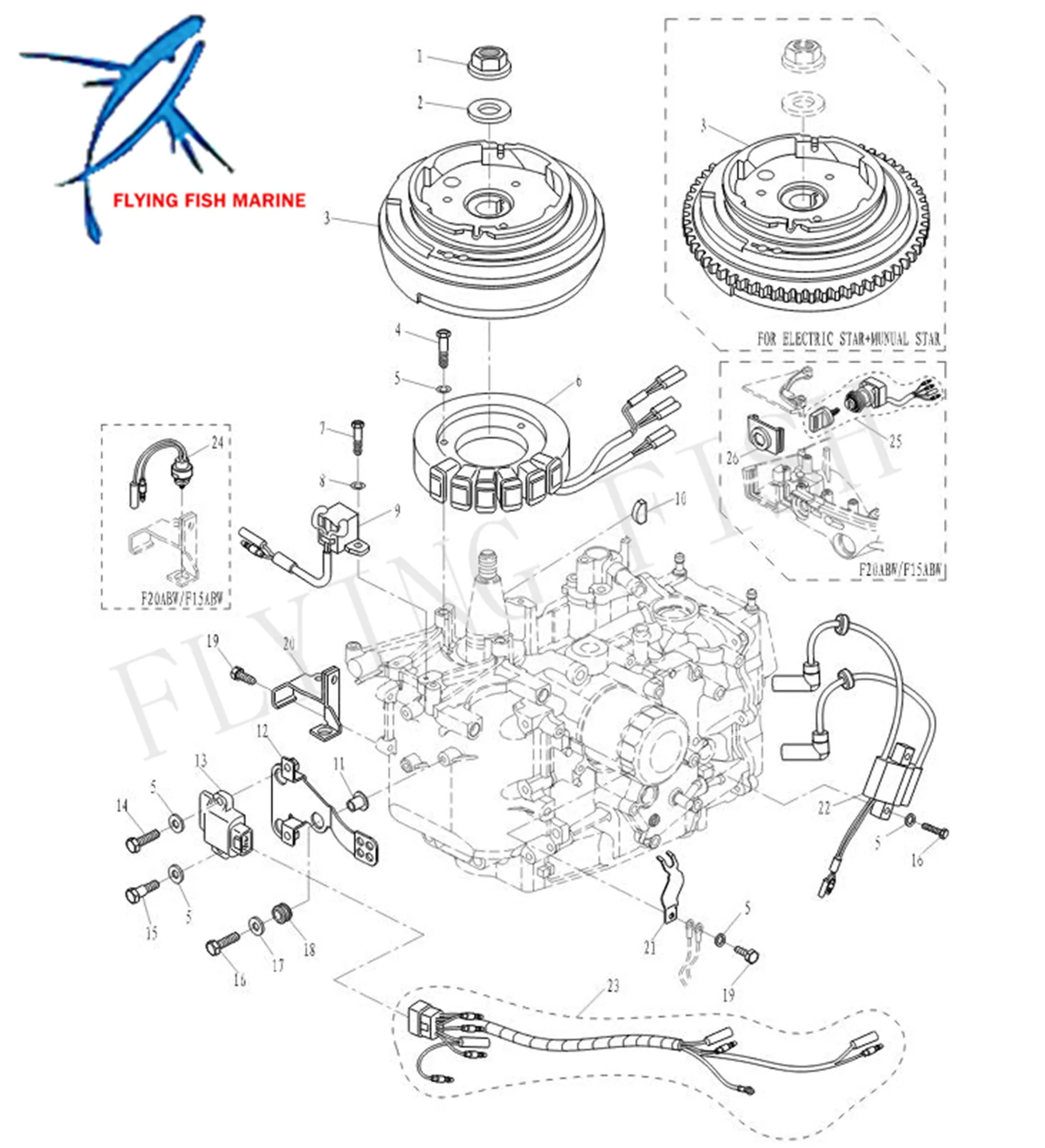 Outboard Engine 339-879147T71 Ignition Coil for Mercury Quicksilver 10HP 15HP 20HP / 3BJ-06040-0 3BJ060400M for Nissan Tohatsu