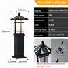 Solar Powered Pathway Lamp Industrial Retro Aluminum Waterproof Landscape Lighting for Yard Lawn Patio Driveway Sidewalk Walkway 5