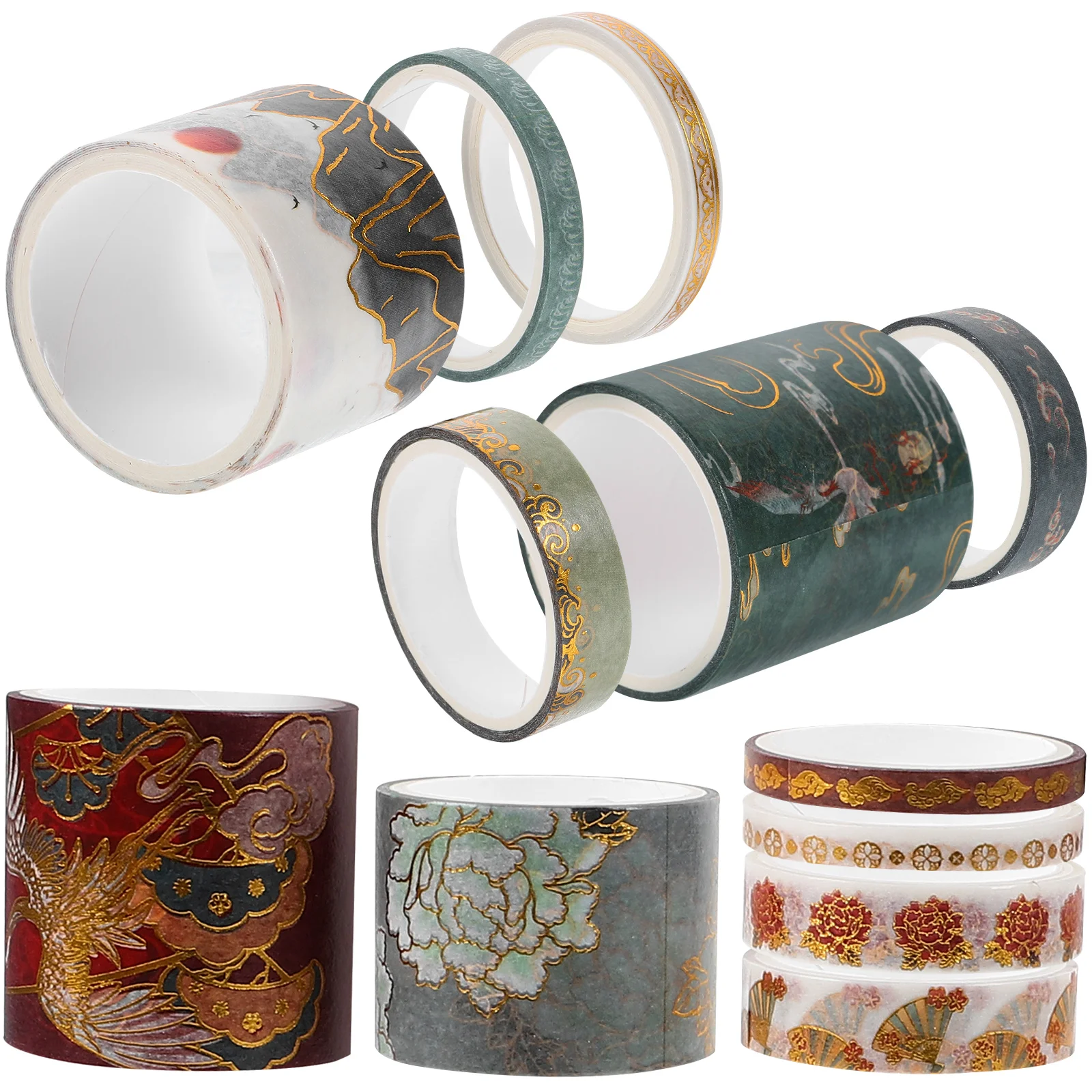 

12 Rolls Birthday Decoration Girl Washi Tape Stickers Aesthetic Journal Thin Craft