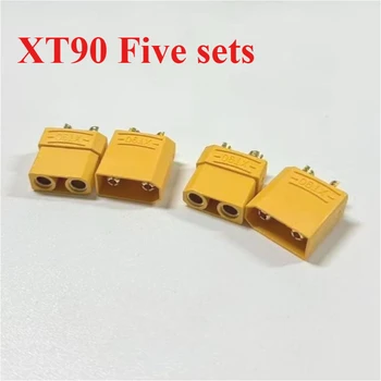 Sf12fccc232b8489aa5a8d2ac871bd4d7q.jpg 5 Pairs XT90 connector XT-90 Plug Male and Female Bullet Connector Plugs Adapter for RC Drone Car Lipo Battery Wholesale 5.0