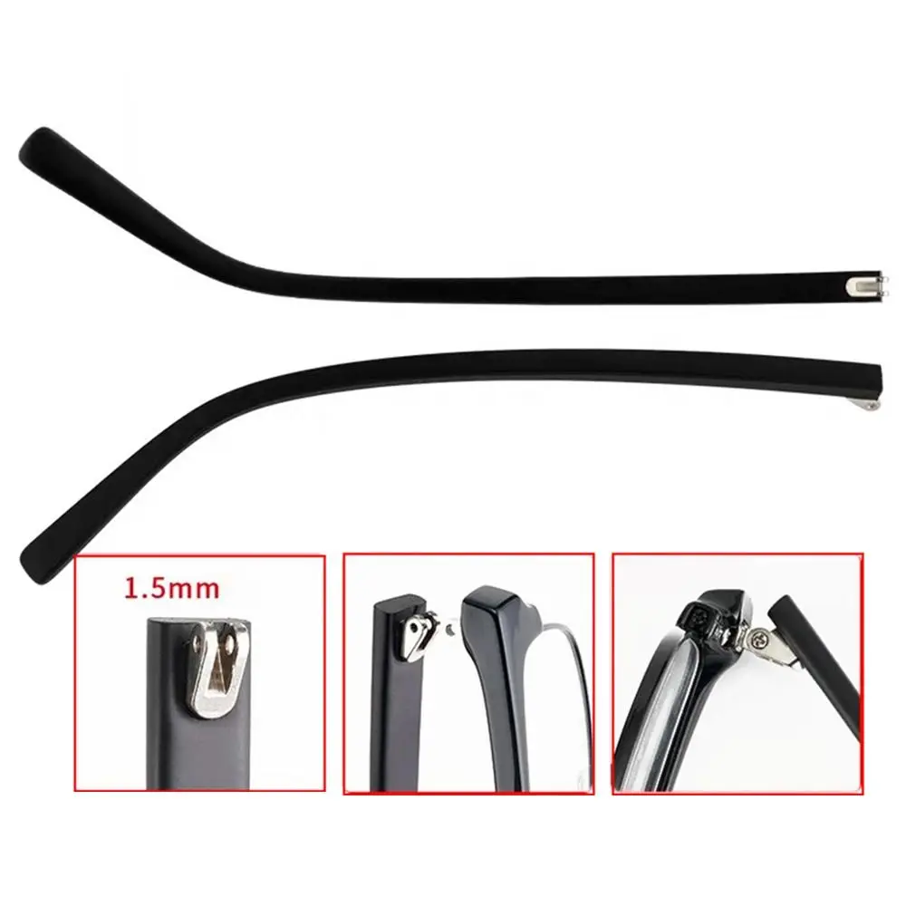 1 Pair Eyeglasses Temple Arm Flat Teeth TR90 Eyeglasses Replacement Anti-Slip Leg Glasses Repair Tool Eyewear Frames Accessories eyeglasses frames eyeglass frames eyeglasses accessories