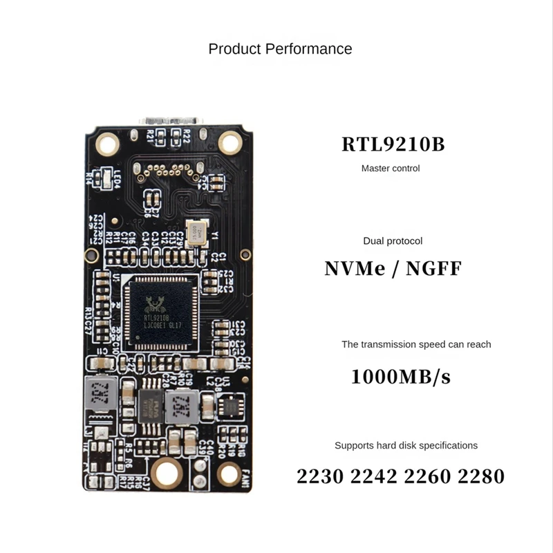 TYPE-C to M2 Nvme Ŭ M.2-USB 3.1 CŸ  ī , M2 SSD 2230, 42, 60/80