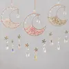 Pink Crystal Prisms Rainbow Maker Sun Catchers Natural Gravel Citrine Quartz Window Suncatcher Hanging Interior Room Decoration 6