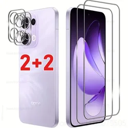2 - Pack HD Full Coverage Screen and Camera Lens Protector Set with Tempered Glass - Tempered glass (Reno 13 F)