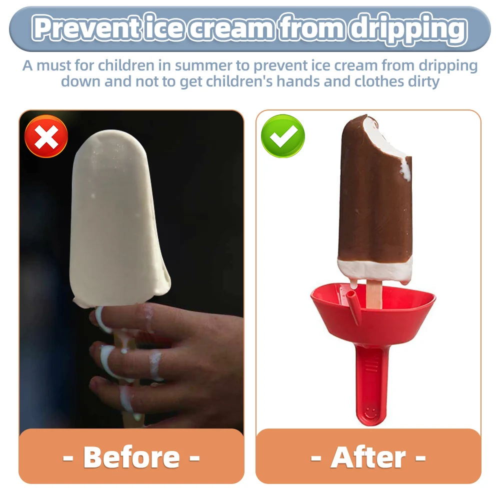 Drip-Proof Popsicle Rack Drip Free Ice Holder No Mess Free Frozen Treats Rack Popsicle Holder with Straw For Kids Ice Cream popsicle rack,popsicle holder