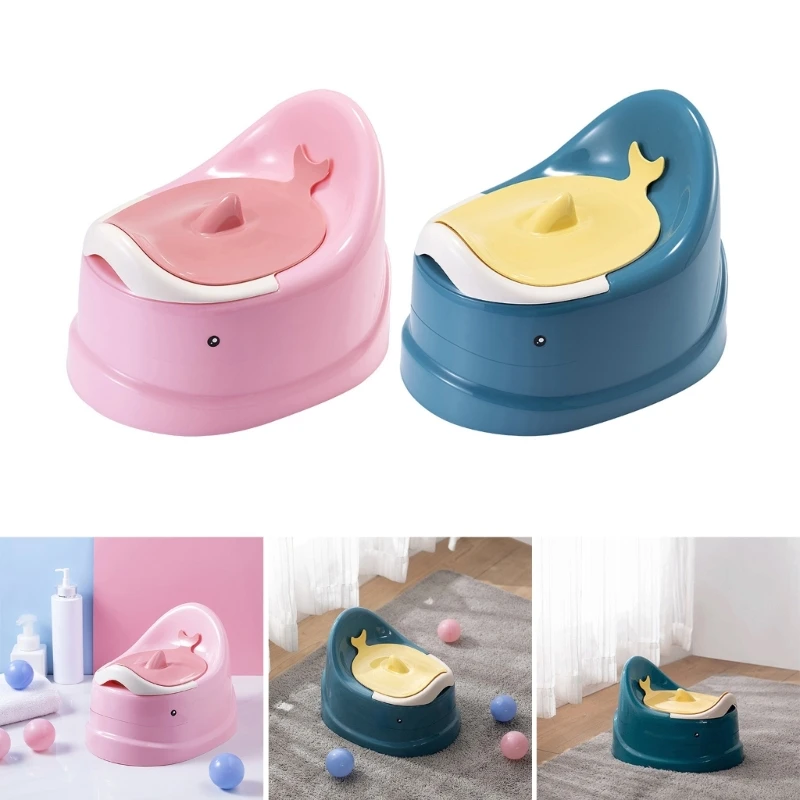 

Portable Potty with Split Design & Lid for Toddler Kids Travel Potty Training Toilet Potty Chair for Boys Gilrs X90C