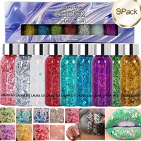 Festival Body Glitter Gel Face Eye Glitter Eyeshadow Holographic Cosmetic Laser Powder Chunky Nails Hair Glitter Bar Makeup 1