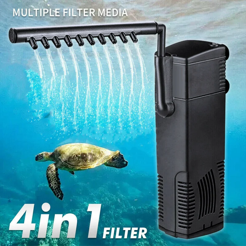 Turtle Tank Aquarium Filter Fish Tank Pond Oxygen Increasing Pump Tool