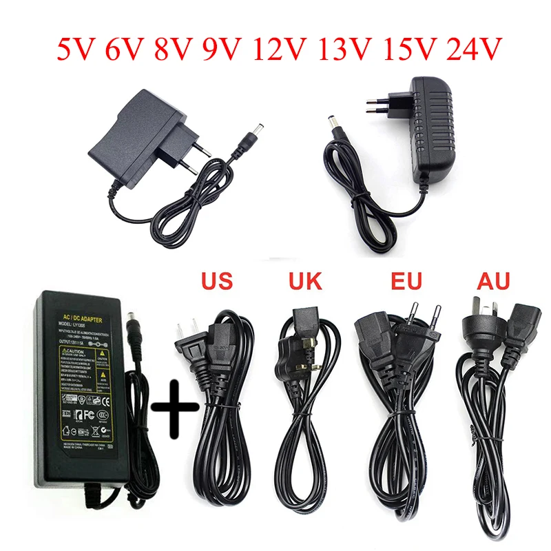 Multi-Voltage Adjustable Power Supply Transformer (220V to DC 5V-24V)
