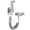 Handheld Bidet Sprayer Set 304 Stainless Steel Spray Gun Shower Handheld Toilet Bidet Faucet Sprayer Shower Nozzle Self Cleaning 6