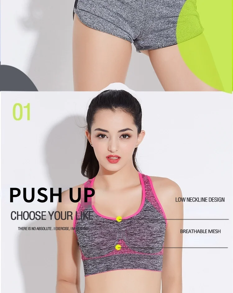 Women Seamless Bra Camisole Underwear Black Blue S M L Breathable V Neck  Gather Up Sports Fitness Yoga Casual - AliExpress