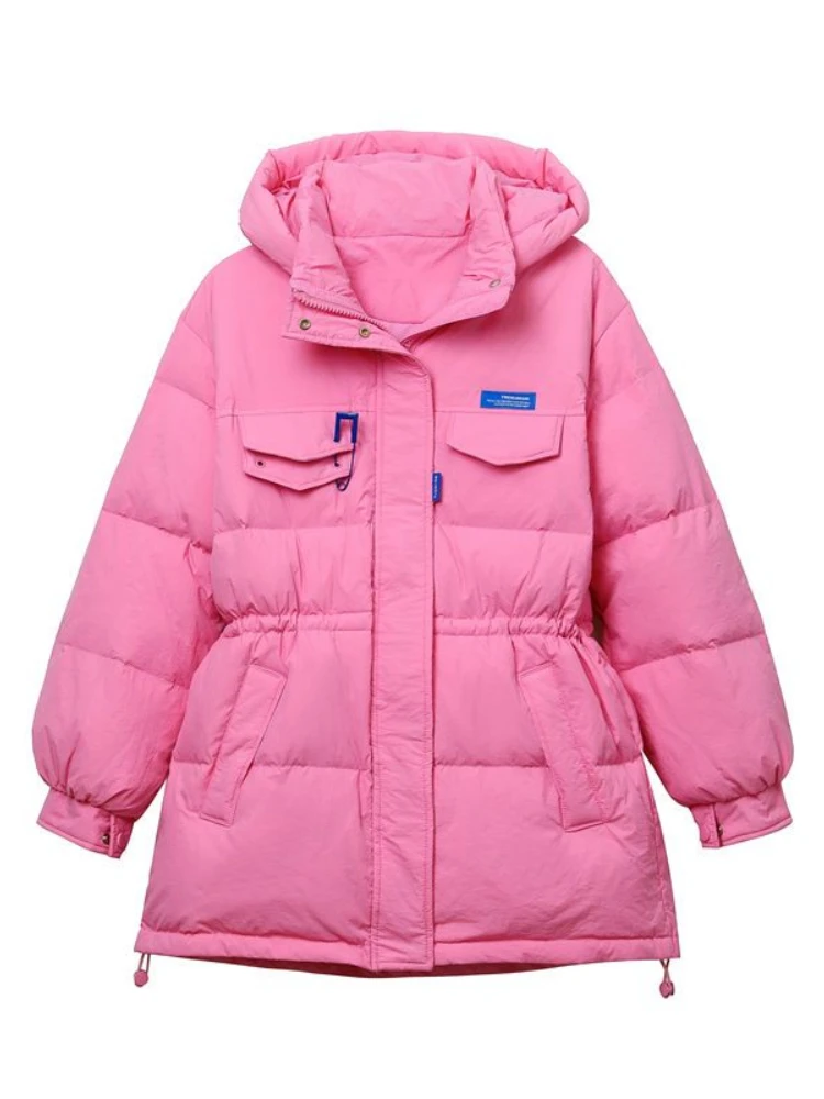 

Winter Jacket Women 2022 New Fashion Clip Decoration Hooded Bubble Coat Cotton Padded Warm Outerwear Factory Supply Hot Sales