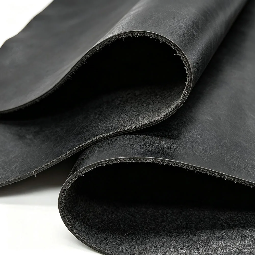 Premium Full-Grain Vintage Oil-Tanned Crazy Horse Leather