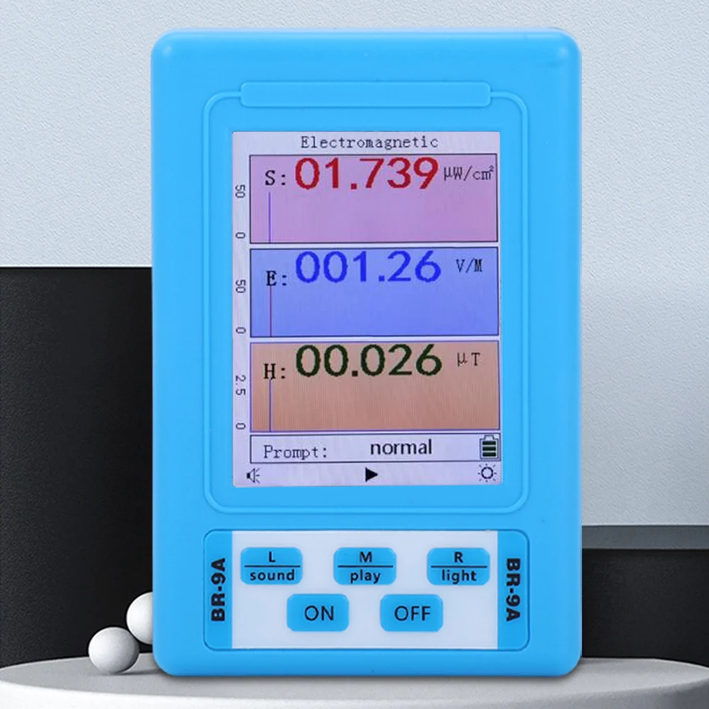 BR-9A Portable Electromagnetic Radiation Detector EMF Measuring Instrument High Accuracy Radiation Dosimeter Monitor 5