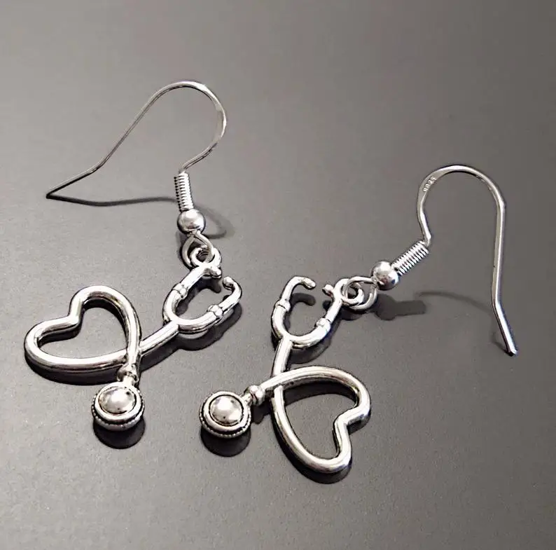 

Stethoscope Earrings Doctors and Nurses Stethoscope Earrings Creative DIY Medical Accessories