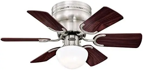 

7230700 Petite Indoor Ceiling Fan with Light, 30 Inch, Brushed Nickel Dtf oven Drew barrymore oven toaster Toaster oven Deep fry
