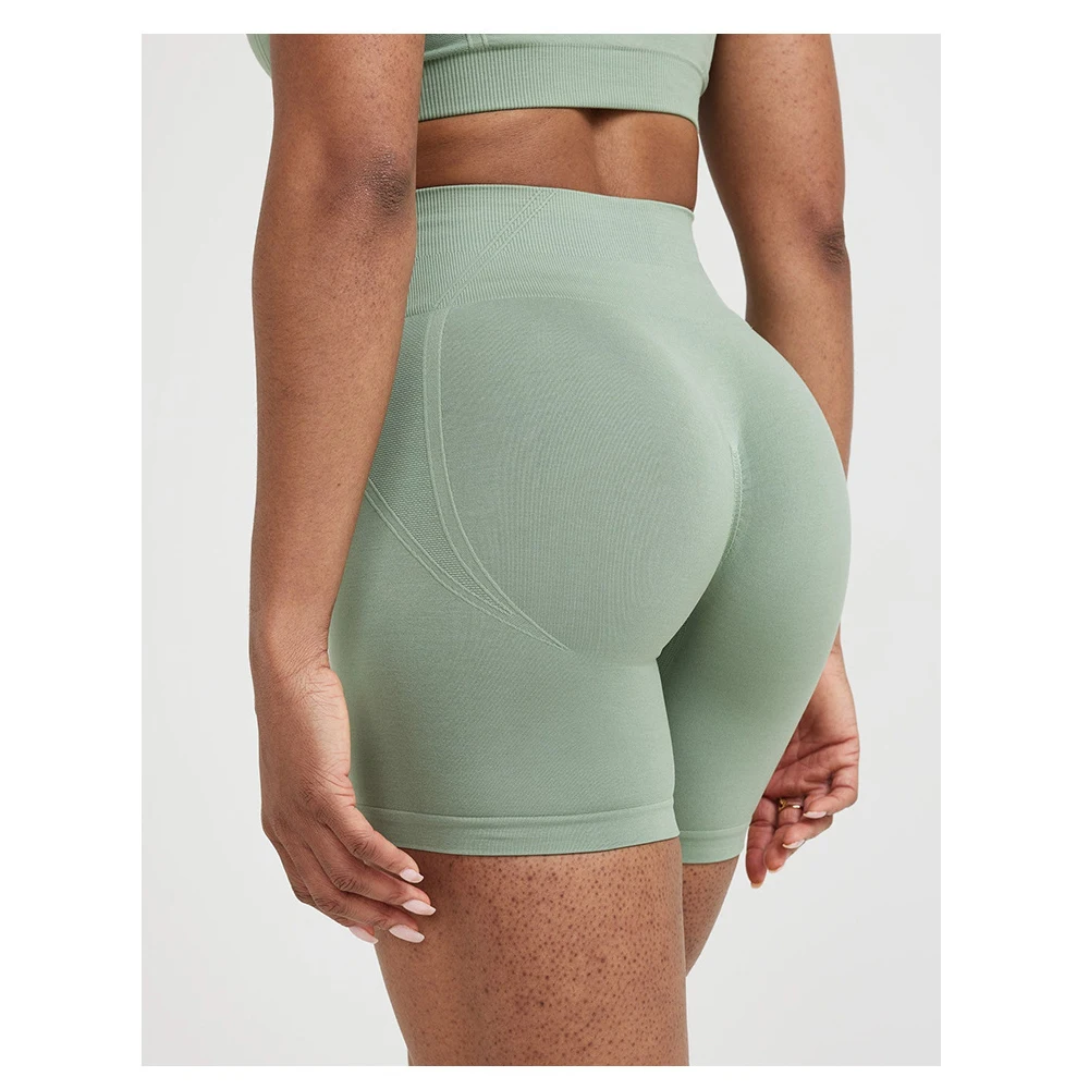 Effortless Seamless Tight shorts Gym shorts Womens Workout Yoga Soft High Waist Outfits Fitness Sports Wear