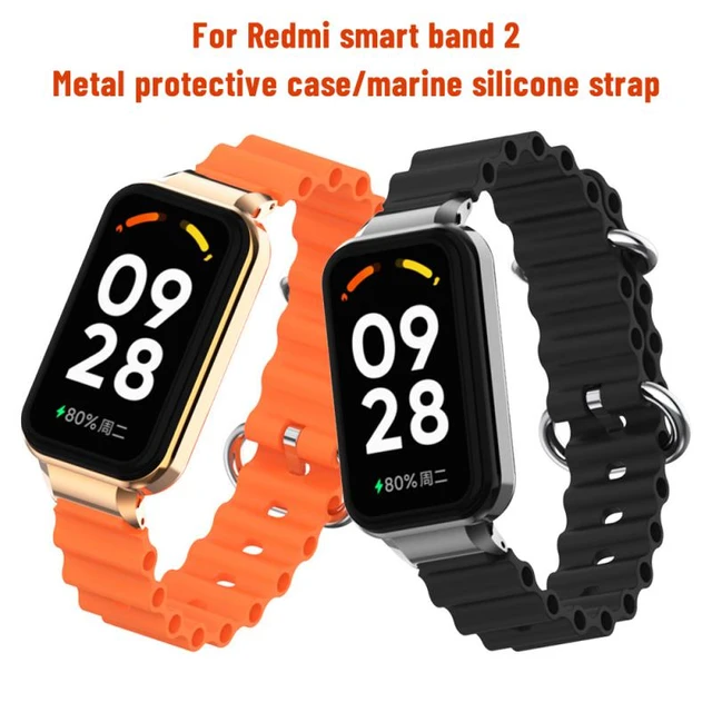 Strap for Redmi Band 2 Smart Bracelet Metal Wristbands Accessories Watch  Band for Xiaomi Redmi Smart Band 2 Strap Correa Pulsera - AliExpress