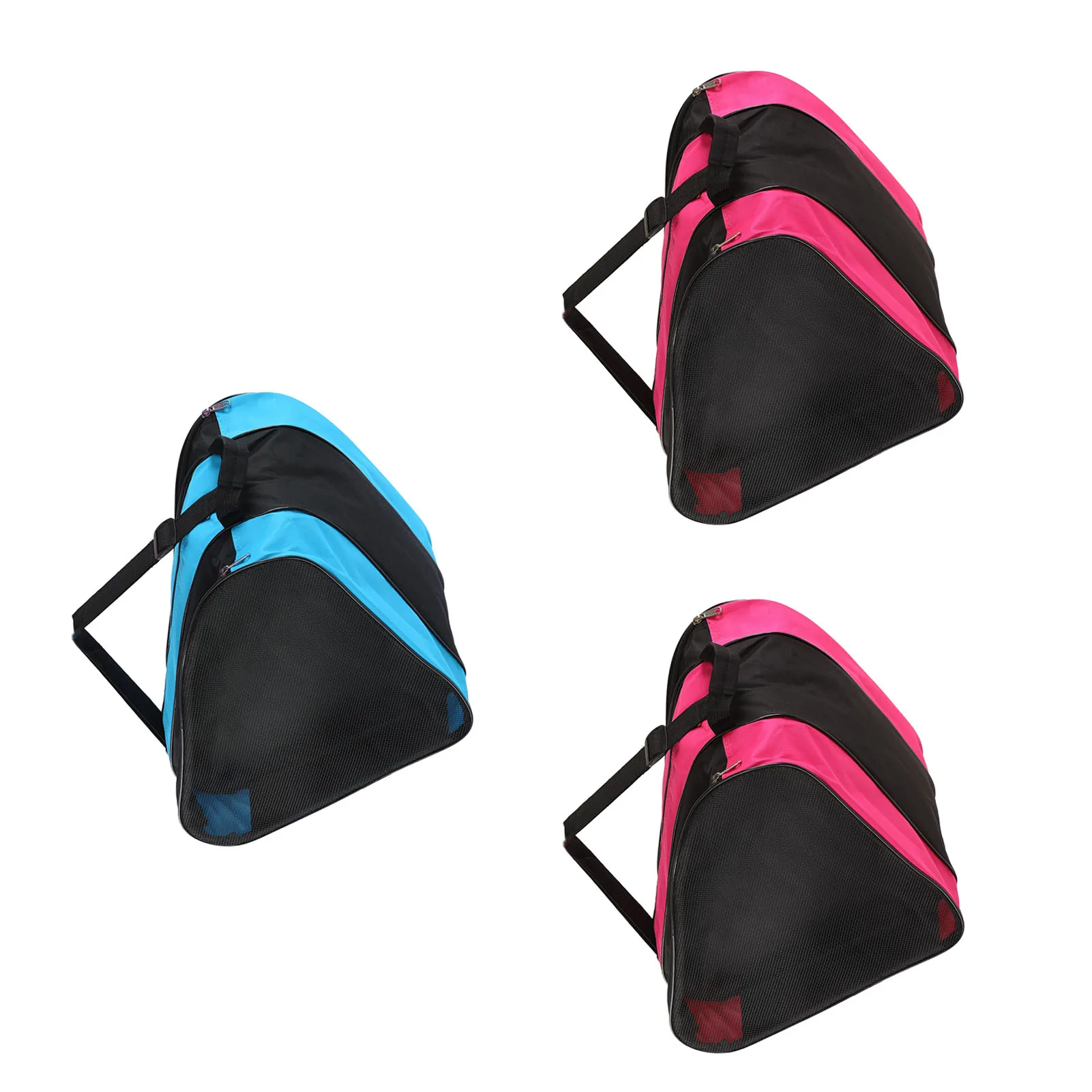 Skates Bag Hockey Skates Bag Triangle Waterproof Mesh Pockets Large Capacity 3 Layers Thickened for Outdoors