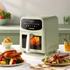 Kitchen Appliances Visual Air Fryer Household 6 Liters Large Capacity Metal Inner Cavity Multifunctional Oven Fryer  Portable 1