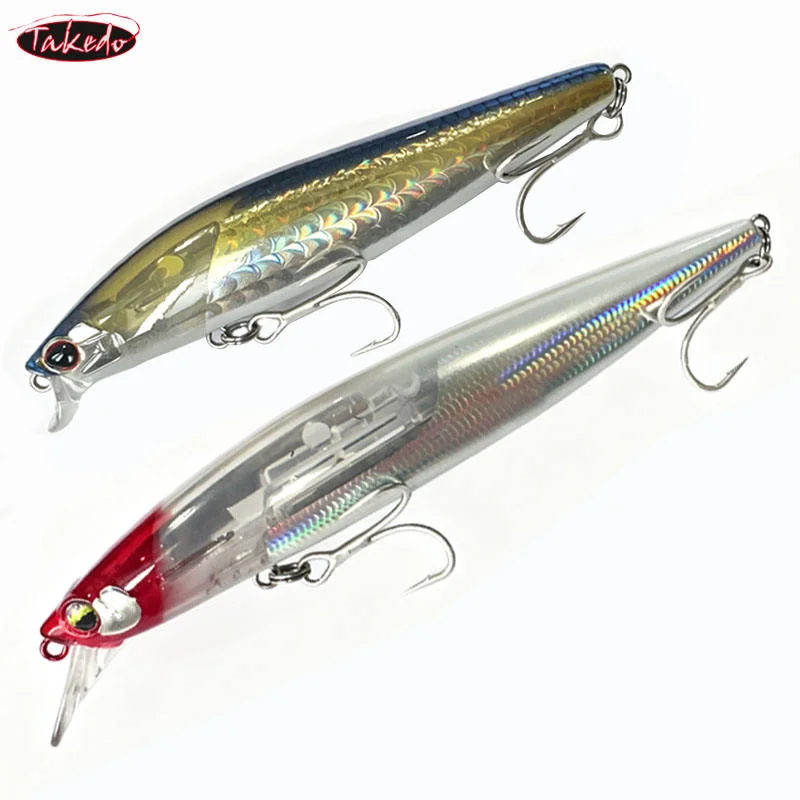 TAKEDO 14G 20G Meer Angeln Lockt Minnow Angeln Köder Wobbers FlashBoost Künstliche Köder Crankbait Forelle Bass Köder ruck Köder