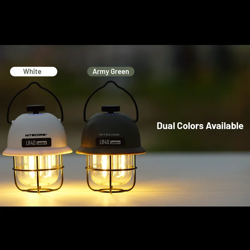 NITECORE LR40 00루멘 3 광원 USB 충전식 무단계 밝기 조정 캠핑 랜턴