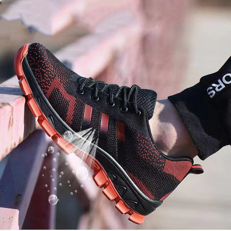 High Quality Unisex Men Steel Toe Cap Work Safety Shoes Puncture