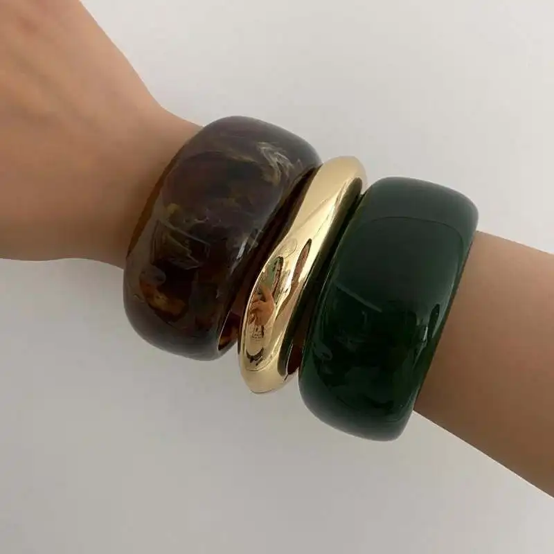 Vintage Punk Coffee Green Thick Resin Acrylic Smudging