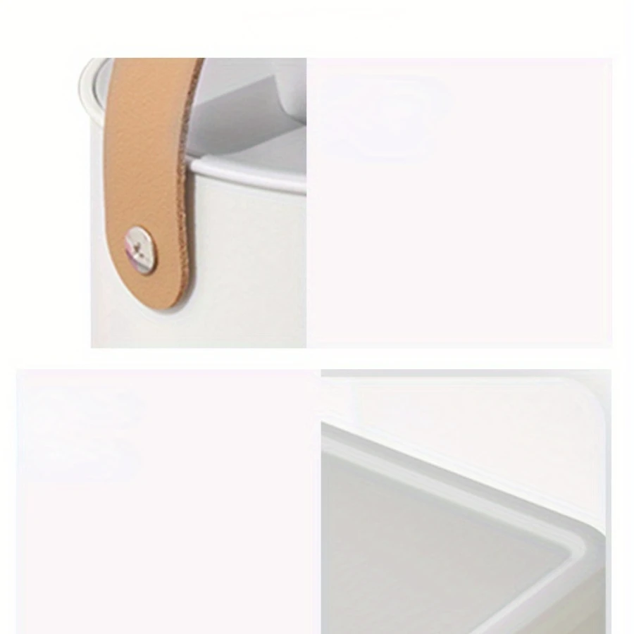 1Pc Round Toilet Roll Paper Container Living Room Bedroom Napkin Holder Home Toilet Paper Storage Desktop Tissue Box Dustproof 6