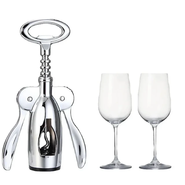 Wine Opener Stainless Steel Red Wine Opener Wing Type Metal Sommeliers  Corkscrew Bottle Openers Corkscrews Wine Cork Remover - Openers - AliExpress