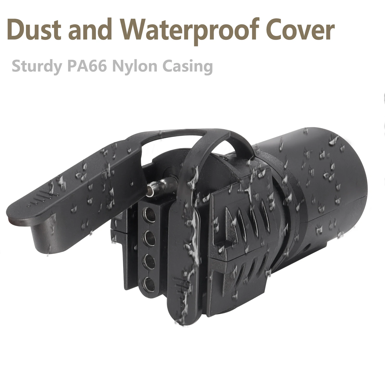 7 Pin Blade to 4 Pin 5 Flat Trailer Adapter Wiring Light Plug Caravan RV Tow Truck Boat Adapters Connector Dust-proof Cover