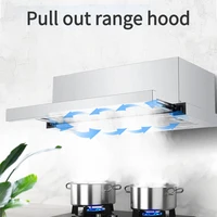 Range Hood For Kitchen Rental RoomTop Suction Kitchen Drainage Kitchen Ventilator Large Suction Exhaust Hood Pull  Easy to Clean 1