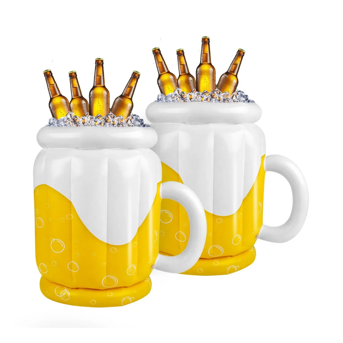 Cubo De Hielo Inflable Portátil Bibykivn – Enfriador Para Cervezas Y Botellas, Ideal Para Playa, Piscina, Picnics Y Fiestas
